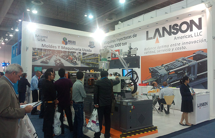 Lanson injection molding machine in Mexico exhibition