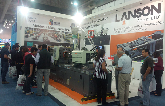 Lanson injection molding machine in Mexico exhibition