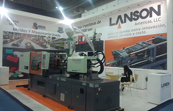 Lanson injection molding machine in Mexico exhibition